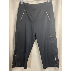 Tail Tech Performance Golf Capri - Black/Multi Zippered Pockets - Women’s Size 8